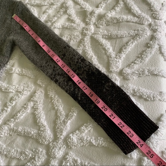 ANTONIO MELANI Women's Metallic Ombre Crew Neck Wool Blend Gray Sweater NWT - Picture 8 of 9